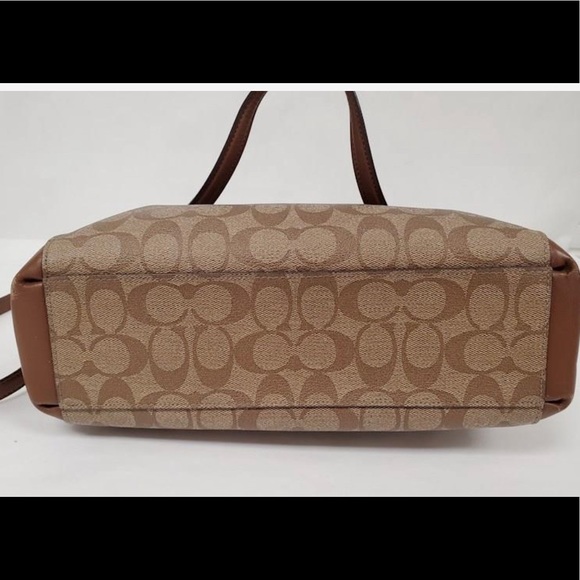 SOLD -COACH Signature Christie Satchel Shoulder Bag Handbag Crossbody, Like New - Picture 4 of 8